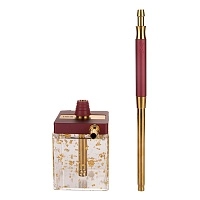 Фото 1 Кальян Hoob subAtom Винный красный x Золото | Cube mini Gold 