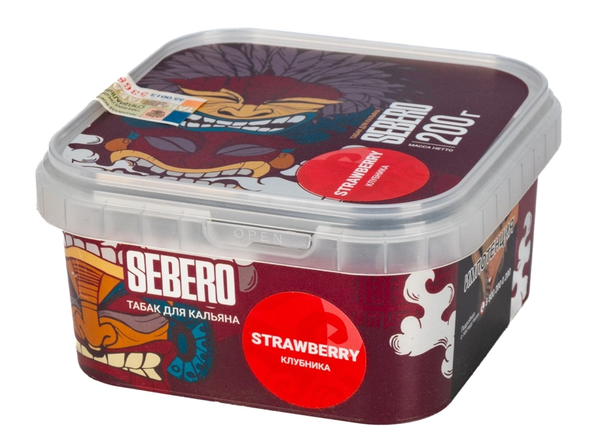 Фото  SEBERO Classic с ароматом Клубника (Strawberry), 200 гр. 