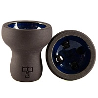 Фото  Чашка TOP Titan Glaze чёрная основа/синий верх 