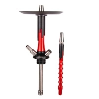 Фото 1 Кальян MAMAY CUSTOMS Flow красный/чёрный (без колбы) 