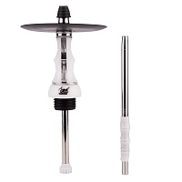 Фото 1 Кальян Alpha Hookah Beat White Silver (без колбы) 
