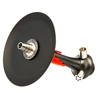 Фото 3 Кальян MAMAY CUSTOMS Flow графит-красный (без колбы) 