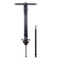 Фото  Кальян MAMAY CUSTOMS Coilover BIG SPECIAL ANOD фиолетовобирюзовый сплеш/чёрный (без колбы) 