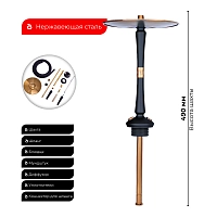 Фото 2 Кальян Hoob Go Чёрный x Золото 