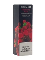 Фото  Жидкость SOAK Raspberry soda 10 мл 2 мг 