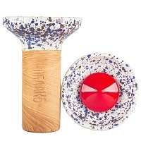 Фото  Чашка Облако Flow красный/метеорит 