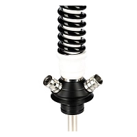 Фото 4 Кальян MAMAY CUSTOMS Coilovers бело-черный (грав. Кубы) (без колбы) 
