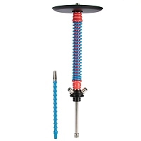 Фото  Кальян MAMAY CUSTOMS Coilovers розово-голубой (грав.Peace) (без колбы) 