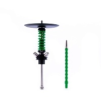 Фото  Кальян MAMAY CUSTOMS Coilover Micro чёрно-зелёный (без колбы) (гр.Кубы) 
