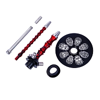 Фото 4 Кальян MAMAY CUSTOMS Asian MICRO красный сплеш (без колбы) 