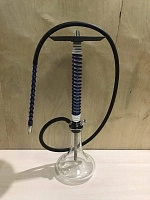 Фото  Кальян MAMAY CUSTOMS Coilovers бело-синий (без колбы) 