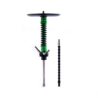 Фото  Кальян MAMAY CUSTOMS Coilovers MINI зелёно-чёрный (без колбы) гр. кубы 