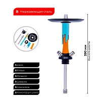 Фото 2 Кальян MAMAY CUSTOMS Flow оранжево-мятный (без колбы) 