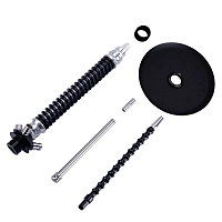 Фото 4 Кальян MAMAY CUSTOMS Coilovers хром-черный (без колбы) 