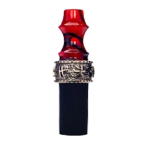 Фото 2 Мундштук индивидуальный Japona Hookah Mouth Tip Samurai Cord-Red 