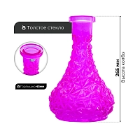 Фото 3 Колба Vessel Glass Капля кристалл розовая 