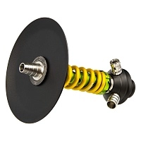 Фото 3 Кальян MAMAY CUSTOMS Coilover Micro салатовый сплеш-золотой (без колбы) 