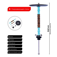 Фото 2 Кальян MAMAY CUSTOMS Leather Edition кожа-мята (без колбы) 