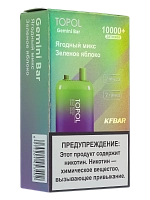 Фото  TOPOL GEMINI BAR Mixed Berries | Green Apple (2 вкуса, 10000+ затяжек) 
