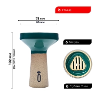 Фото 1 Чашка Облако Trio Line зелёный 