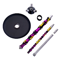 Фото 4 Кальян MAMAY CUSTOMS Asian BIG пурпурно-золотой камуфляж (без колбы) 