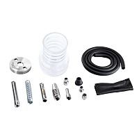 Фото 4 Кальян Pizduk Hookah (grey-bag) прозрачная колба 