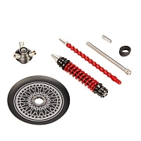 Фото 3 Кальян MAMAY CUSTOMS Coilovers MINI чёрно-красный лак (без колбы) грав.BBS 