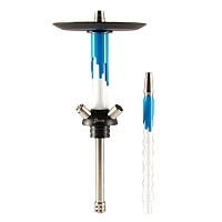 Фото  Кальян MAMAY CUSTOMS Flow бело-синий (без колбы) 