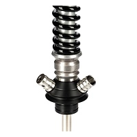 Фото 4 Кальян MAMAY CUSTOMS Coilovers хром-черный (грав. Rotor) (без колбы) 