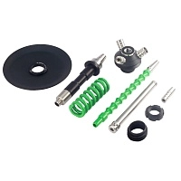 Фото 2 Кальян MAMAY CUSTOMS Coilover Micro чёрно-салатовый (без колбы) 