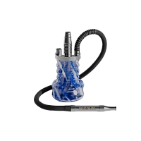 Фото 1 Кальян Pizduk Hookah (blue-bag) бело-синяя колба 