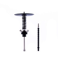 Фото  Кальян MAMAY CUSTOMS Coilover Micro silver-black (без колбы) 