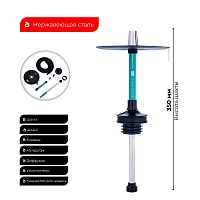 Фото 1 Кальян MISHA Azure лазурный (без колбы) 