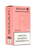 Фото  SOAK R Клубничный милкшейк 5000 затяжек 