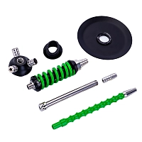 Фото 4 Кальян MAMAY CUSTOMS Coilover Micro чёрно-зелёный (без колбы) 