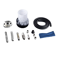 Фото 4 Кальян Pizduk Hookah (red-bag) чёрно-белая колба 