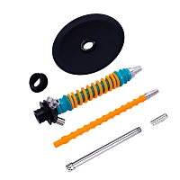 Фото 4 Кальян MAMAY CUSTOMS Coilovers MINI морская волна-оранжевый (без колбы) 