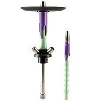 Фото  Кальян MAMAY CUSTOMS Flow фисташко-сиреневый (без колбы) 