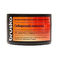 Фото  Бестабачная безникотиновая смесь для кальяна BRUSKO, 250 г, Сибирский лимонад 