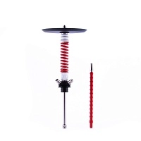 Фото  Кальян MAMAY CUSTOMS Coilovers MINI бело-красный (без колбы) 