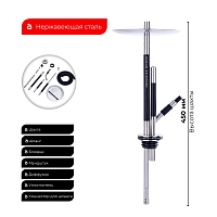 Фото 2 Кальян Mexanika STM-C Black (без колбы) + catcher 