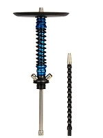 Фото 1 Кальян MAMAY CUSTOMS Coilovers MINI синий сплеш-чёрный (без колбы) грав. Кубы 