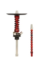 Фото 1 Кальян MAMAY CUSTOMS Coilover Micro красный сплеш (без колбы) 