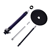 Фото 4 Кальян MAMAY CUSTOMS Coilovers чёрно-фиолетовый лак (без колбы) 