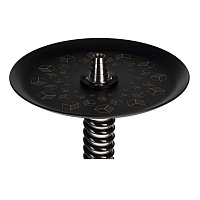 Фото 3 Кальян MAMAY CUSTOMS Coilovers бело-черный (грав. Кубы) (без колбы) 