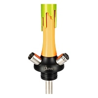 Фото 3 Кальян MAMAY CUSTOMS Flow оранжевый ф.-салатовый лак (без колбы) 