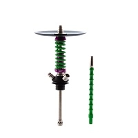 Фото  Кальян MAMAY CUSTOMS Coilover Micro фиолетово-салатовый (без колбы) 