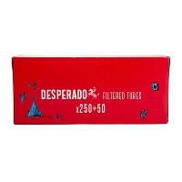 Фото  Гильзы сигаретные с фильтром DESPERADO 250+50 84x15мм (300шт) 