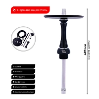 Фото 2 Кальян Alpha Hookah X REVERSE Black Matte (без колбы) 