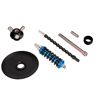 Фото 3 Кальян MAMAY CUSTOMS Coilover Micro голубо-чёрный (без колбы) 